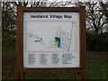 TL3758 : Hardwick Village Map by Geographer