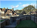 Looking across Whiteway Lane from the Catholic Church