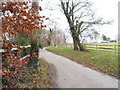 Track to Hillside Manor Farm, Sheepleas