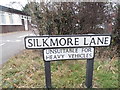 Sign for Silkmore Lane, West Horsley