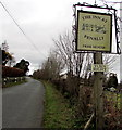 The Inn at Penallt name sign