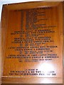 SY9179 : St Nicholas, Kimmeridge: incumbency board by Basher Eyre