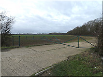 TL2760 : Field entrance off the B1040 St.Ives Road by Geographer