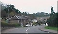 Bend on B4234 approaching junction at River Wye