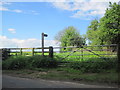 Footpath Sign towards Adderstone Mains