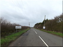 TL2356 : Entering Abbotsley on the B1046 Gransden Road by Geographer