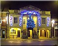 TF0920 : The Town Hall Christmas illuminations at Bourne, Lincolnshire by Rex Needle