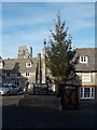 Corfe Castle: Christmas tree in The Square