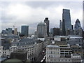 TQ3280 : View from the top of The Monument - Towards Gracechurch St by Colin Park