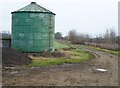 TF0906 : Old grain silo near Bainton level crossing by Richard Humphrey