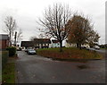 Large grass triangle in Tudor Walk, Berry Hill