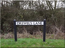 TL2056 : Drewels Lane sign by Geographer