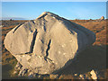 SD5479 : Limestone boulder, Holmepark Fell by Karl and Ali