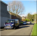 Vehicles parked in Philip Avenue, Bridgend