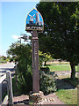 TM4888 : Mutford village sign by Adrian S Pye