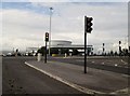 Traffic  signals  onto  the  A6182  White  Rose  Way