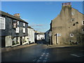 Junction of the wonderfully named roads Cistern Street and The Lamb, Totnes