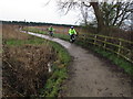 Cyclists on track at Altcar