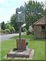 TL8358 : Whepstead village sign by Adrian S Pye