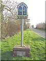 TM4287 : Weston village sign by Adrian S Pye