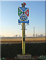 TM2480 : Weybread village sign by Adrian S Pye