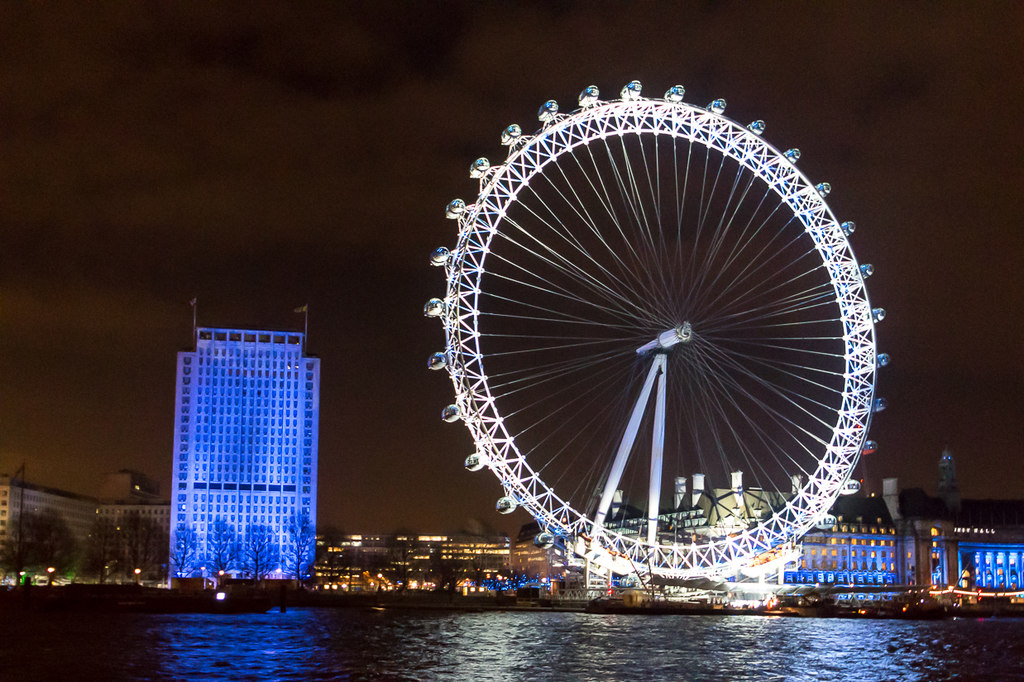 London Eye in White, London SE1 © Christine Matthews :: Geograph ...