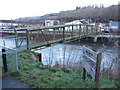 Footbridge  across the Rhondda River in Trehafod