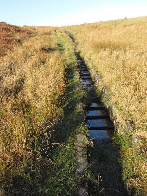Stone gully beside a path near Trebanog © Gareth James :: Geograph ...