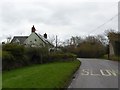 Hemyock Road at Moorend near Culmstock