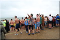 SZ6097 : 2015 New Year's Day Swim at Stokes Bay by Barry Shimmon