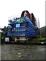 SC4385 : Laxey Wheel undergoing repairs by Richard Hoare