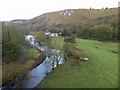 SK1871 : The River Wye from Monsal viaduct by Steve  Fareham