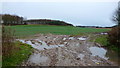 SO6041 : Muddy field entrance near Glebe Farm by Jonathan Billinger