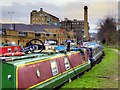 SE1416 : Huddersfield Broad Canal, Looking Towards Turnbridge Mill and the Locomotive Bridge by David Dixon