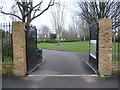 The entrance to Skeltons Lane Park