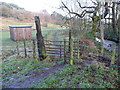 Stile at the parish boundary