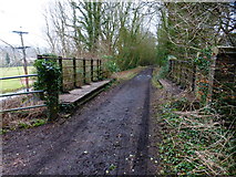 SU6016 : Meon valley Trail crosses bridge over West Street by Shazz