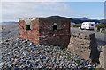 SH6112 : Type 24 pillbox on the beach at Fairbourne by Phil Champion