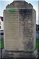 Hockley Heath War Memorial (3) - inscription, Hockley Heath, near Solihull