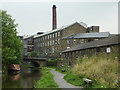 Peak Forest Canal and Brunswick Mill, Newtown, Derbyshire