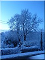 Winter view across the A4136