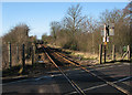 Towards Cambridge from Brinkley Road Level Crossing