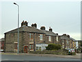 Stone terraced houses at Longshaw, Billinge