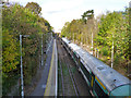 Train in East Grinstead station