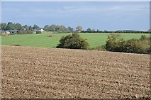 SO8022 : Farmland above Maisemore by Philip Halling