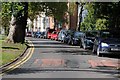 Cars parked on Denmark Road