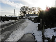 H5466 : Ice and snow along Clogherny Road by Kenneth  Allen