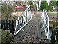 Miniature railway bridge over Norbury Brook