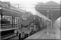 SJ8398 : Salford (Central) Station and westbound express, 1963 by Ben Brooksbank
