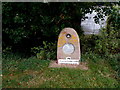 Planet Neptune marker on the Somerset Space Walk in Bridgwater